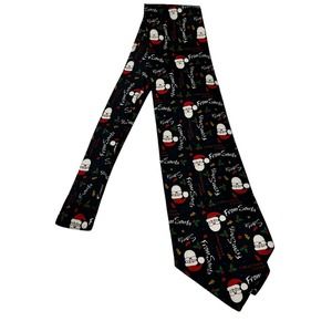 CHRISTMAS HOLIDAY “MERRY CHRISTMAS FROM SANTA” MISTLETOE MEN’S TIE